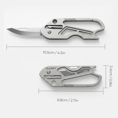 TC4 Titanium Keychain Knife