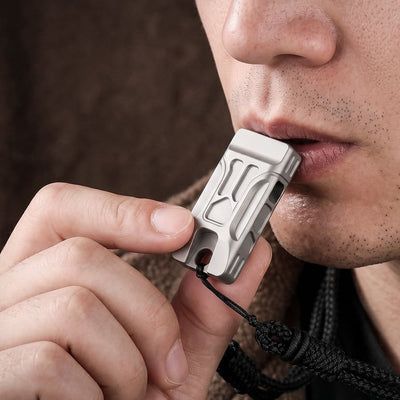Dual-Hole Rescue Whistle