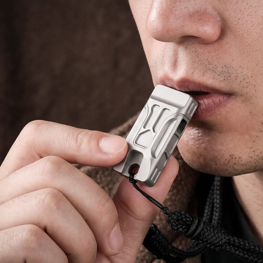 Dual-Hole Rescue Whistle