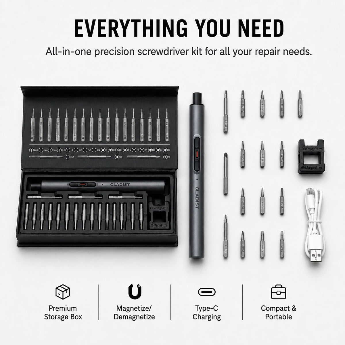 Precision Electric Screwdriver Kit